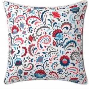 IKEA KRATTEN Floral Paisley Zipped Cushion Cover